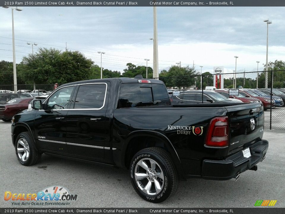 2019 Ram 1500 Limited Crew Cab 4x4 Diamond Black Crystal Pearl / Black Photo #3