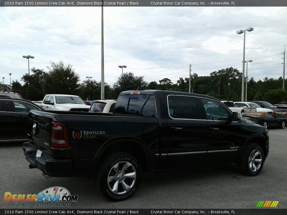 2019 Ram 1500 Limited Crew Cab 4x4 Diamond Black Crystal Pearl / Black Photo #5