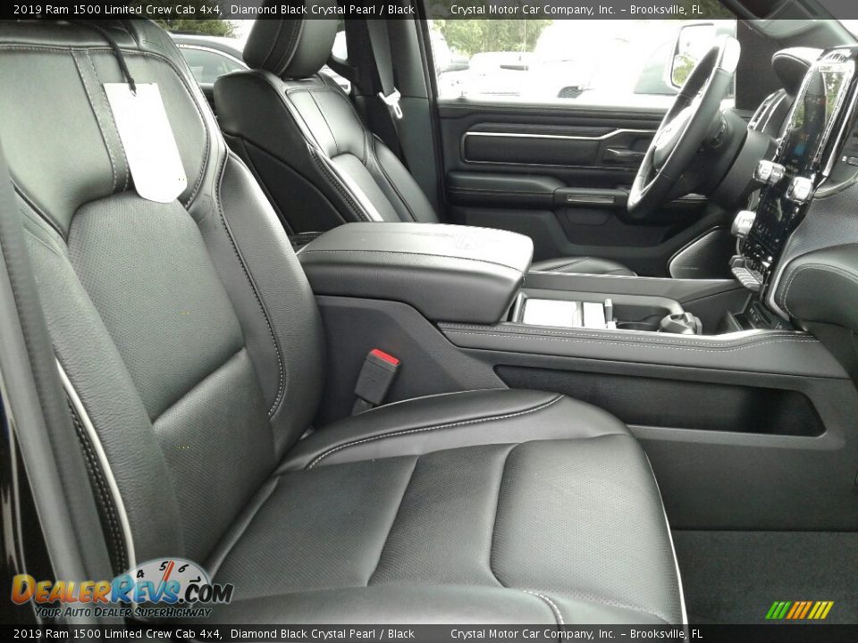 2019 Ram 1500 Limited Crew Cab 4x4 Diamond Black Crystal Pearl / Black Photo #12