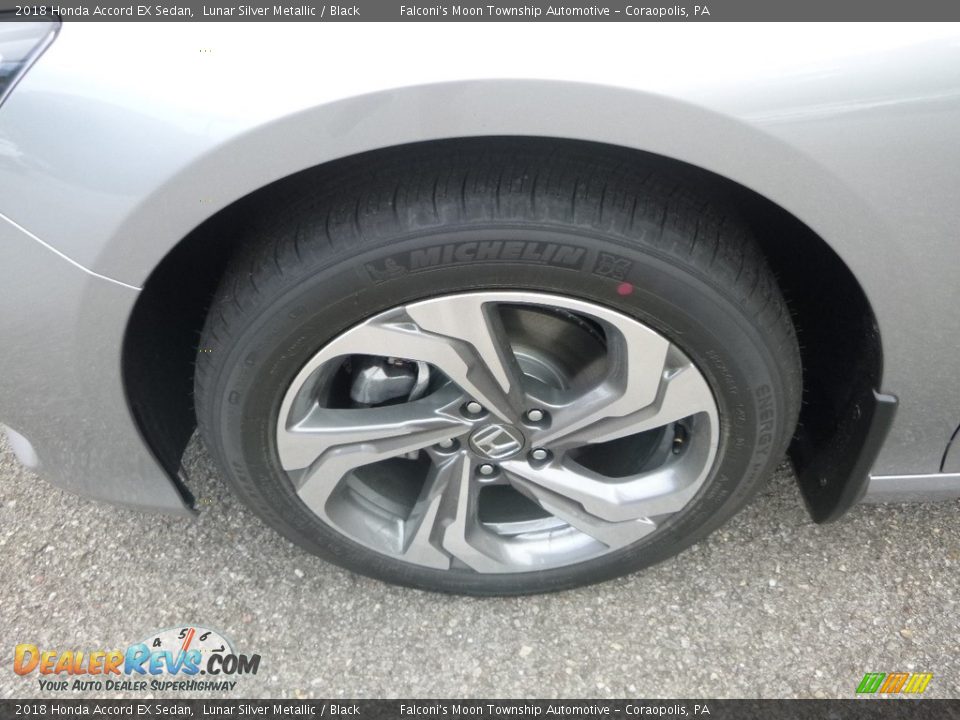 2018 Honda Accord EX Sedan Lunar Silver Metallic / Black Photo #7