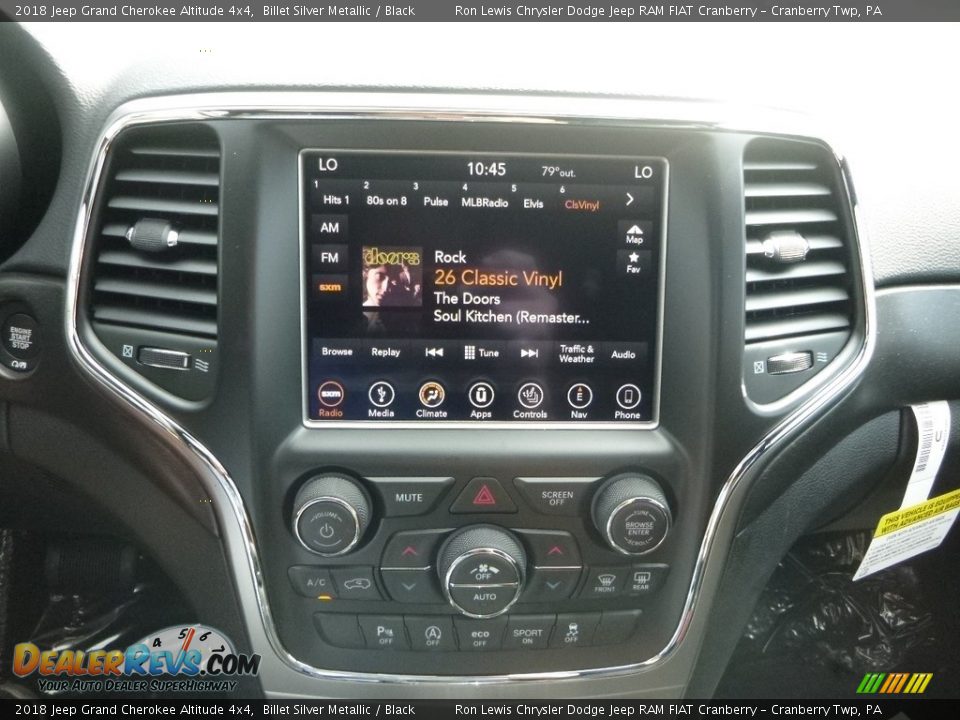 2018 Jeep Grand Cherokee Altitude 4x4 Billet Silver Metallic / Black Photo #17
