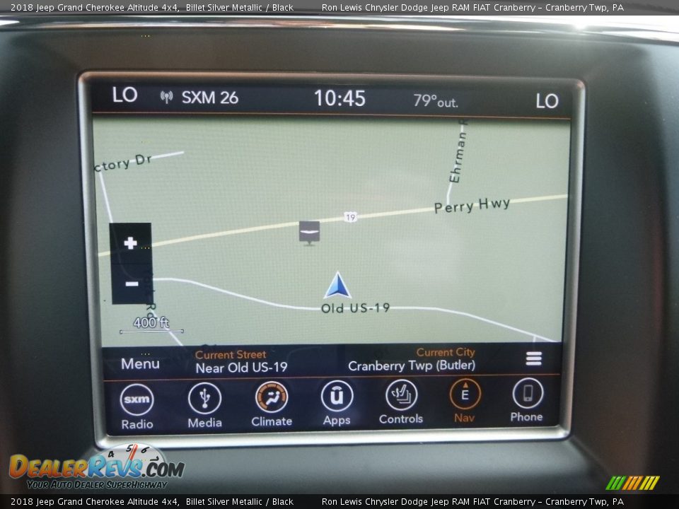 2018 Jeep Grand Cherokee Altitude 4x4 Billet Silver Metallic / Black Photo #18