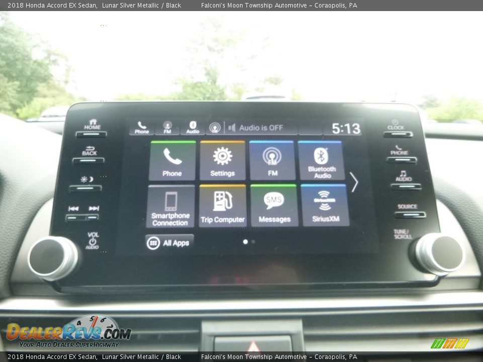 2018 Honda Accord EX Sedan Lunar Silver Metallic / Black Photo #14