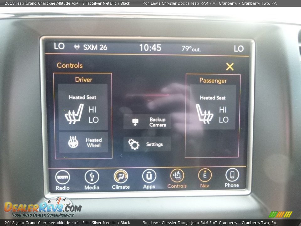 2018 Jeep Grand Cherokee Altitude 4x4 Billet Silver Metallic / Black Photo #20