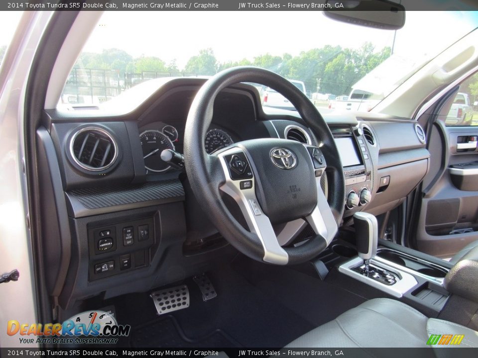 2014 Toyota Tundra SR5 Double Cab Magnetic Gray Metallic / Graphite Photo #22
