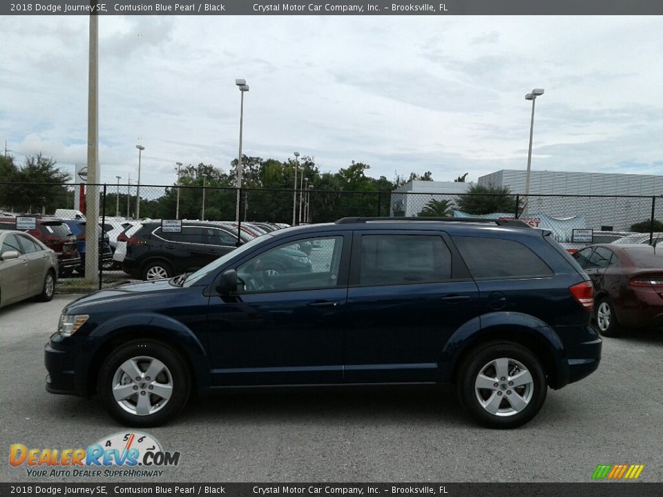 2018 Dodge Journey SE Contusion Blue Pearl / Black Photo #2