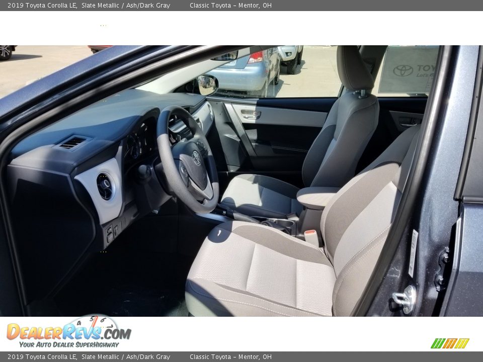 2019 Toyota Corolla LE Slate Metallic / Ash/Dark Gray Photo #3
