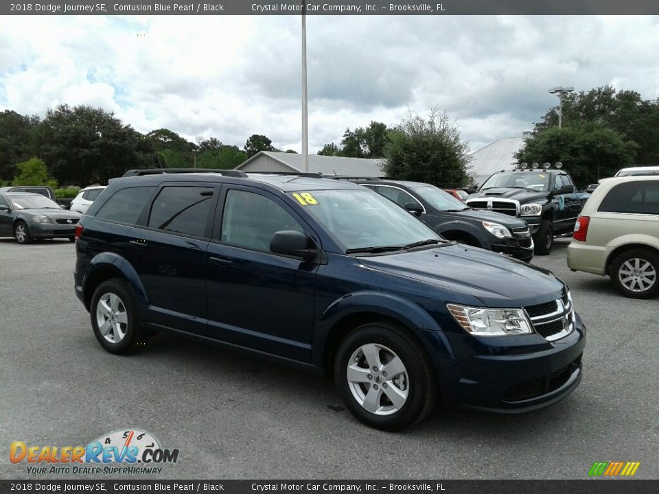 2018 Dodge Journey SE Contusion Blue Pearl / Black Photo #7