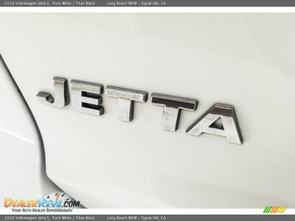 2016 Volkswagen Jetta S Pure White / Titan Black Photo #7
