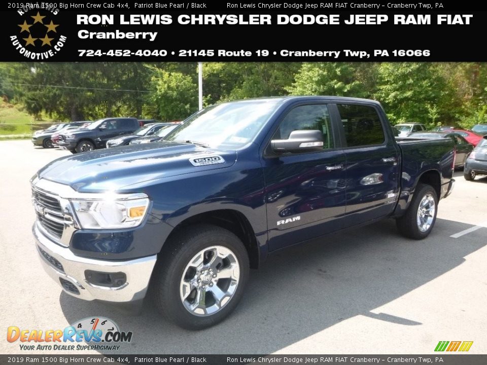 2019 Ram 1500 Big Horn Crew Cab 4x4 Patriot Blue Pearl / Black Photo #1