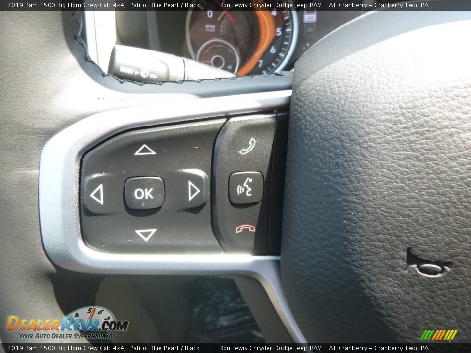 2019 Ram 1500 Big Horn Crew Cab 4x4 Patriot Blue Pearl / Black Photo #20