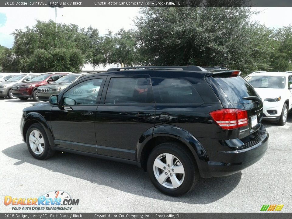 2018 Dodge Journey SE Pitch Black / Black Photo #3