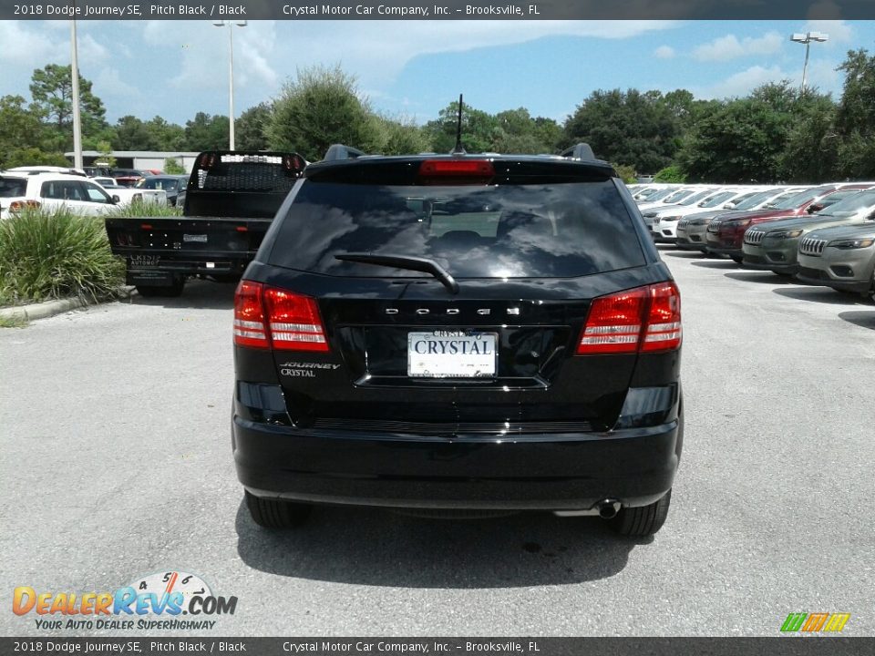 2018 Dodge Journey SE Pitch Black / Black Photo #4