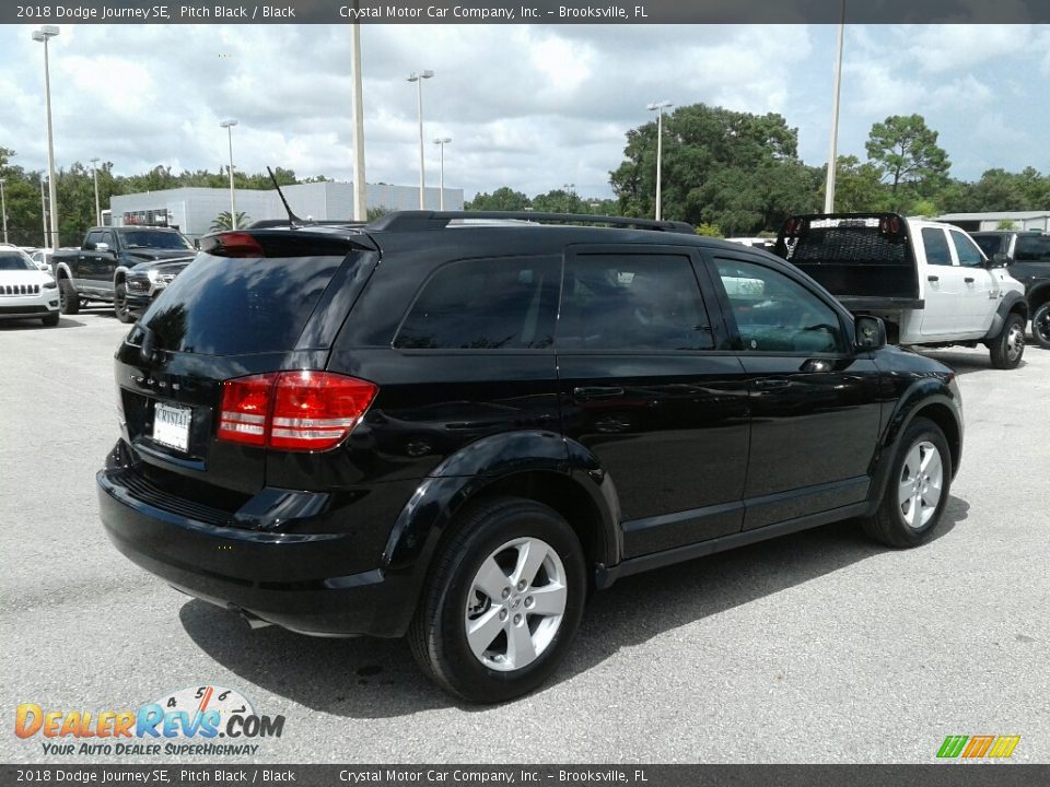 2018 Dodge Journey SE Pitch Black / Black Photo #5