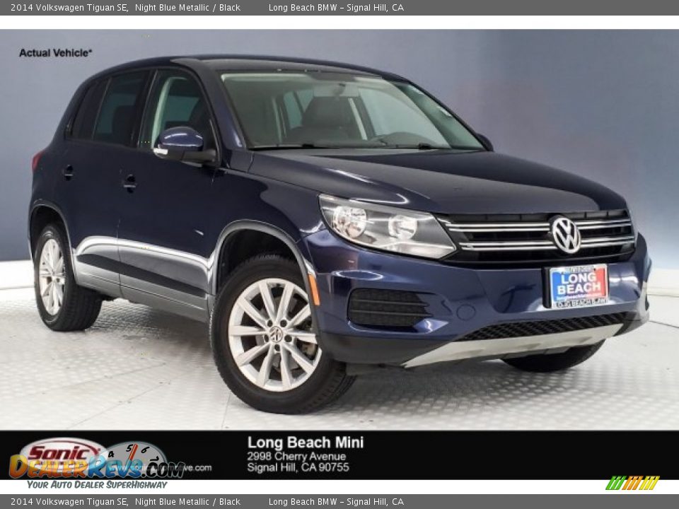 2014 Volkswagen Tiguan SE Night Blue Metallic / Black Photo #1