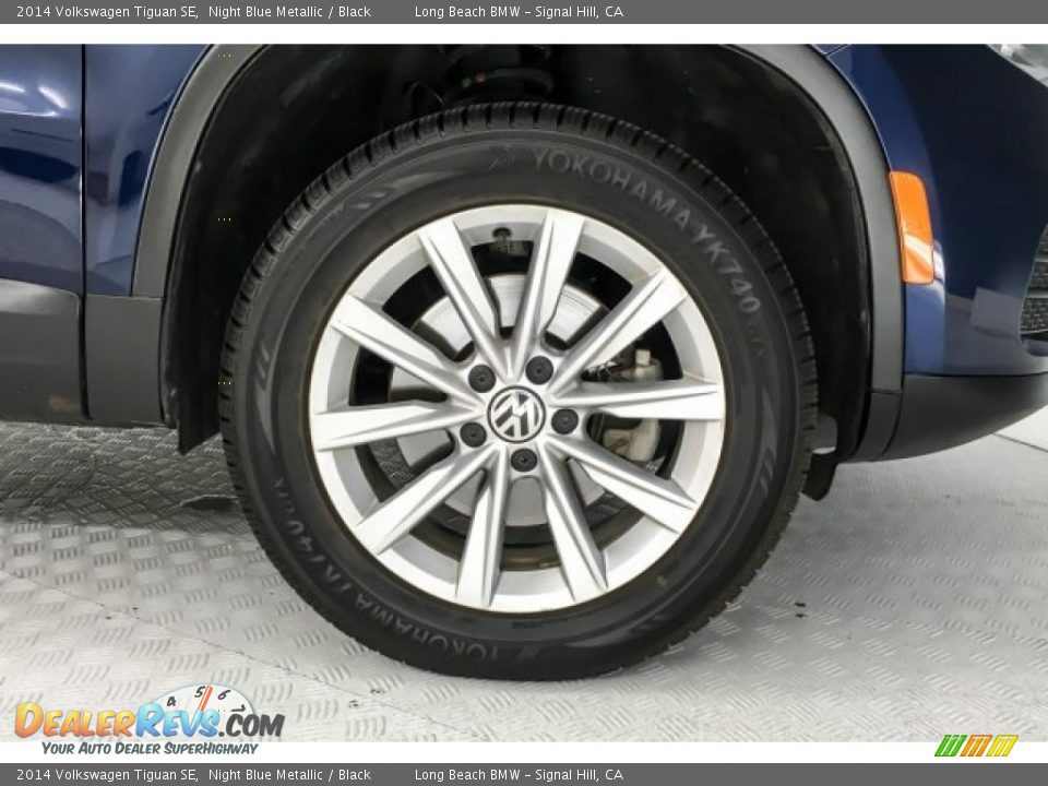 2014 Volkswagen Tiguan SE Night Blue Metallic / Black Photo #8