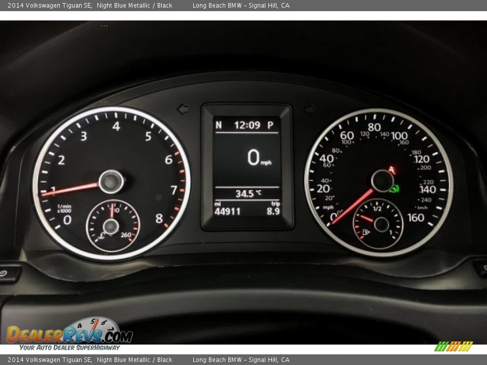 2014 Volkswagen Tiguan SE Night Blue Metallic / Black Photo #16