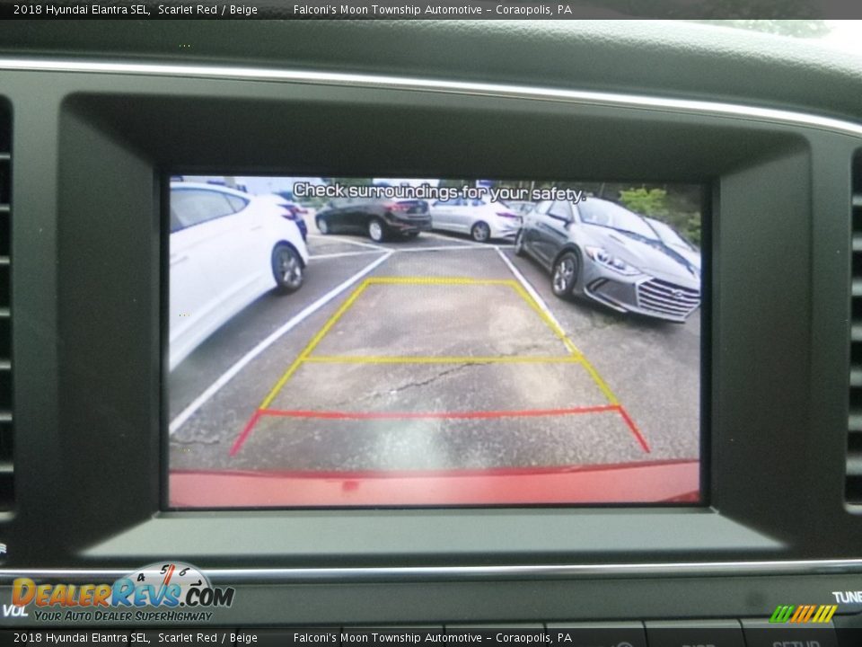 2018 Hyundai Elantra SEL Scarlet Red / Beige Photo #15