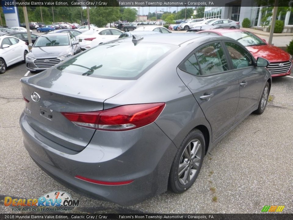 2018 Hyundai Elantra Value Edition Galactic Gray / Gray Photo #2