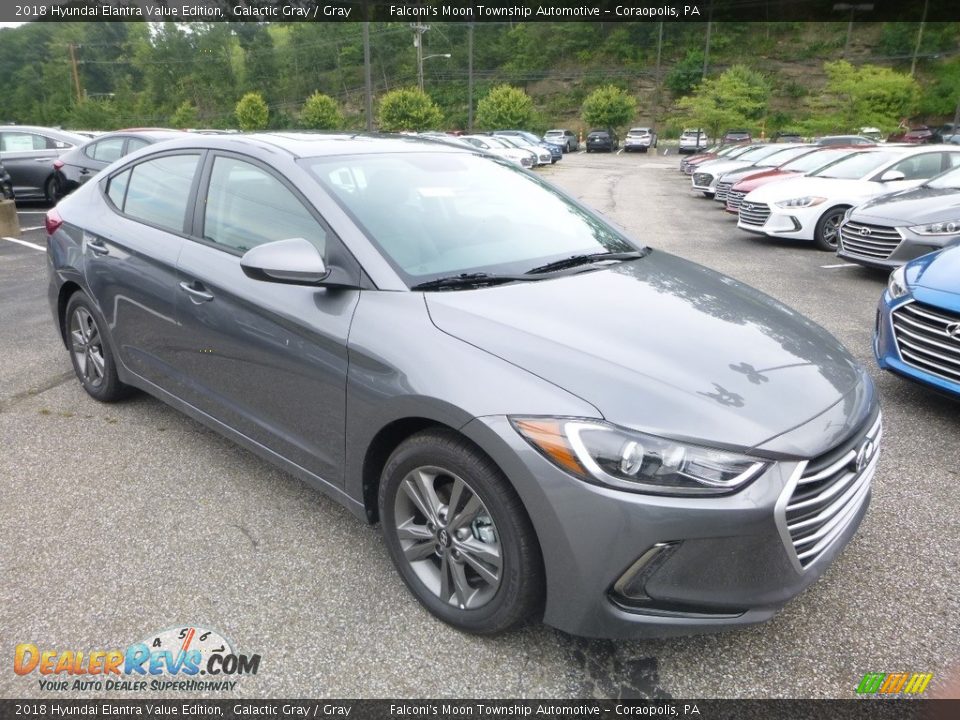 2018 Hyundai Elantra Value Edition Galactic Gray / Gray Photo #3