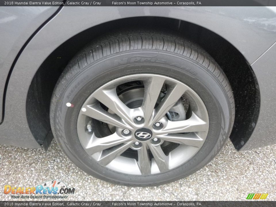 2018 Hyundai Elantra Value Edition Galactic Gray / Gray Photo #7