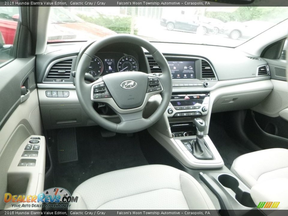 2018 Hyundai Elantra Value Edition Galactic Gray / Gray Photo #9