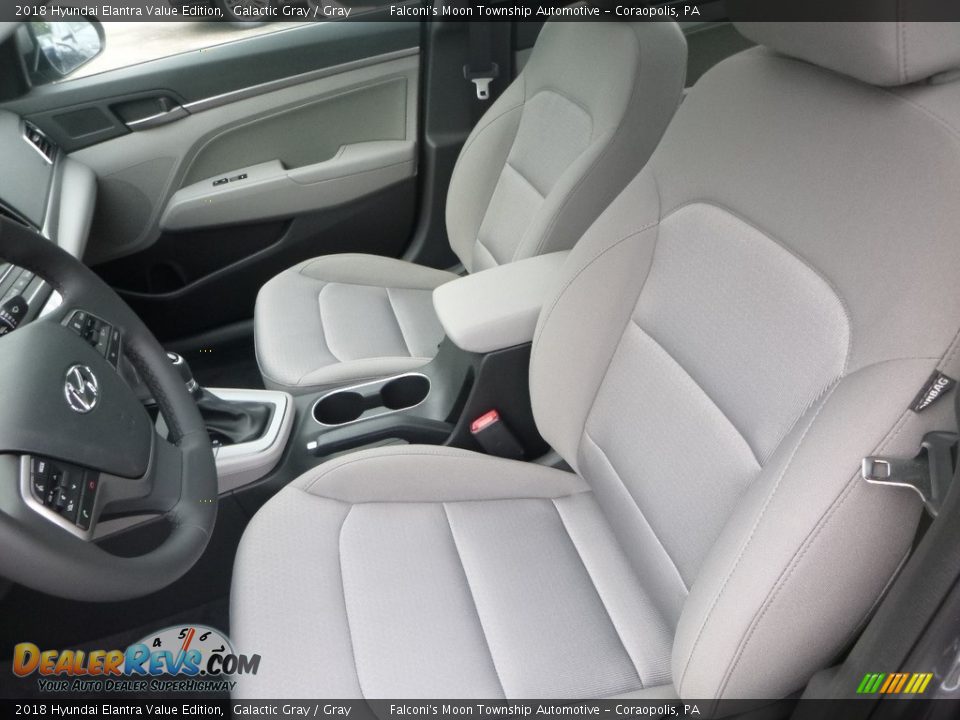 2018 Hyundai Elantra Value Edition Galactic Gray / Gray Photo #11