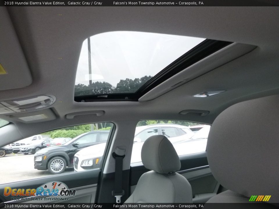 2018 Hyundai Elantra Value Edition Galactic Gray / Gray Photo #13