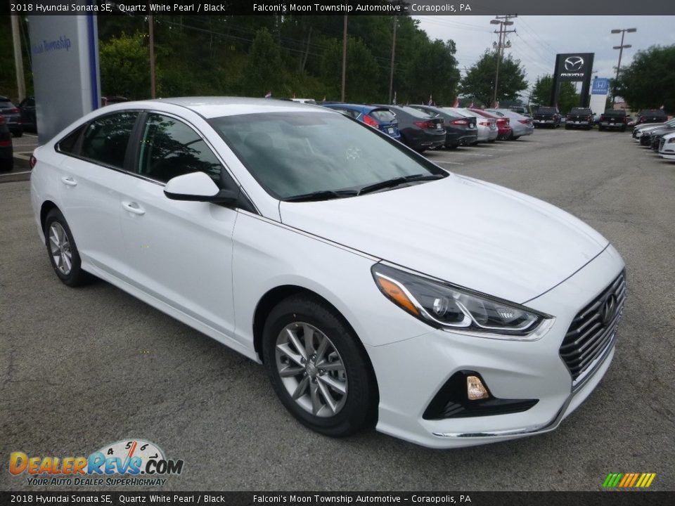 2018 Hyundai Sonata SE Quartz White Pearl / Black Photo #3