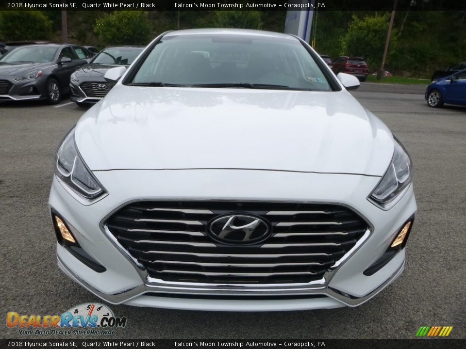 2018 Hyundai Sonata SE Quartz White Pearl / Black Photo #4