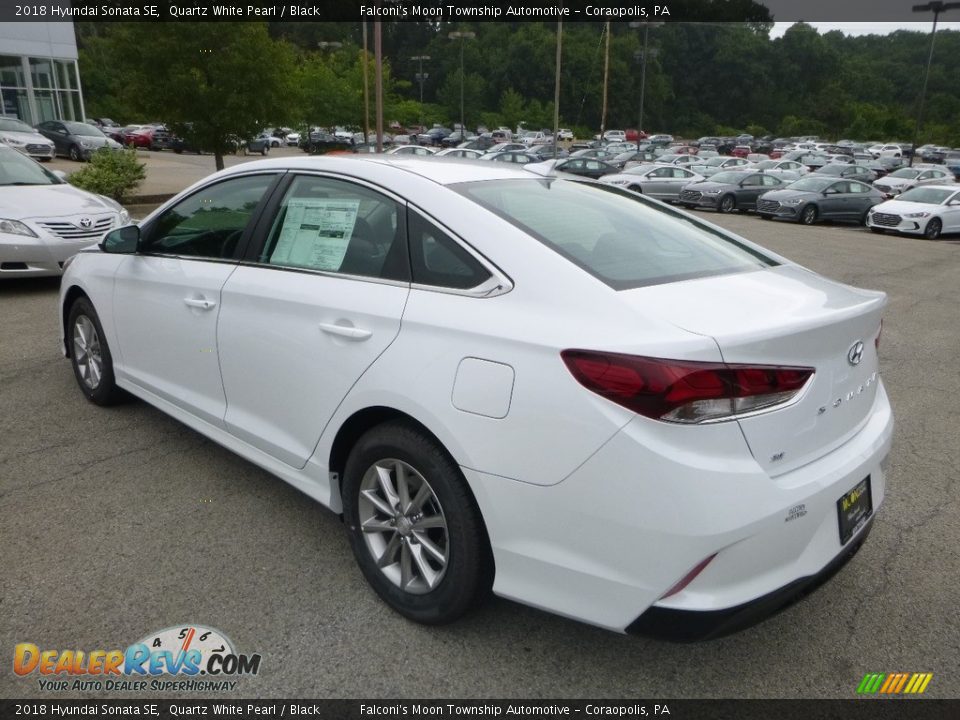 2018 Hyundai Sonata SE Quartz White Pearl / Black Photo #6