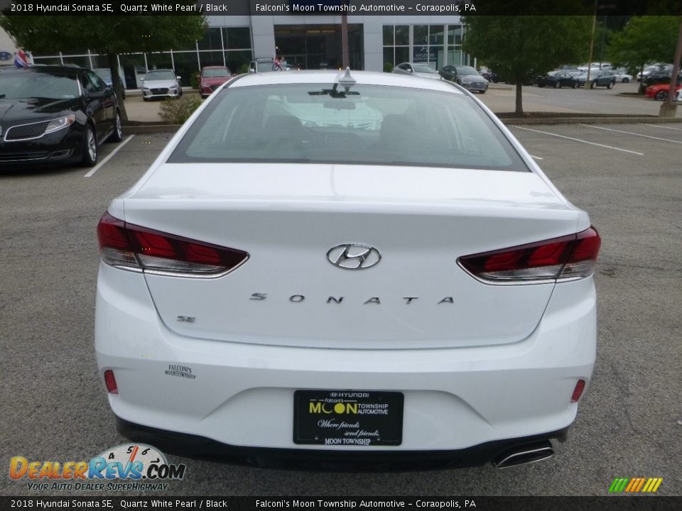 2018 Hyundai Sonata SE Quartz White Pearl / Black Photo #7