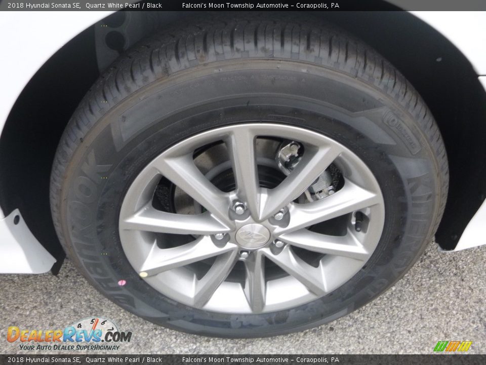 2018 Hyundai Sonata SE Quartz White Pearl / Black Photo #8