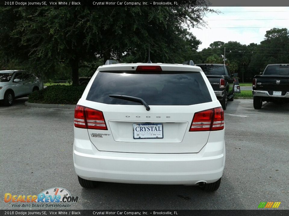 2018 Dodge Journey SE Vice White / Black Photo #4