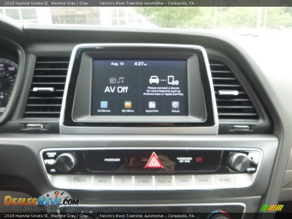 2018 Hyundai Sonata SE Machine Gray / Gray Photo #14