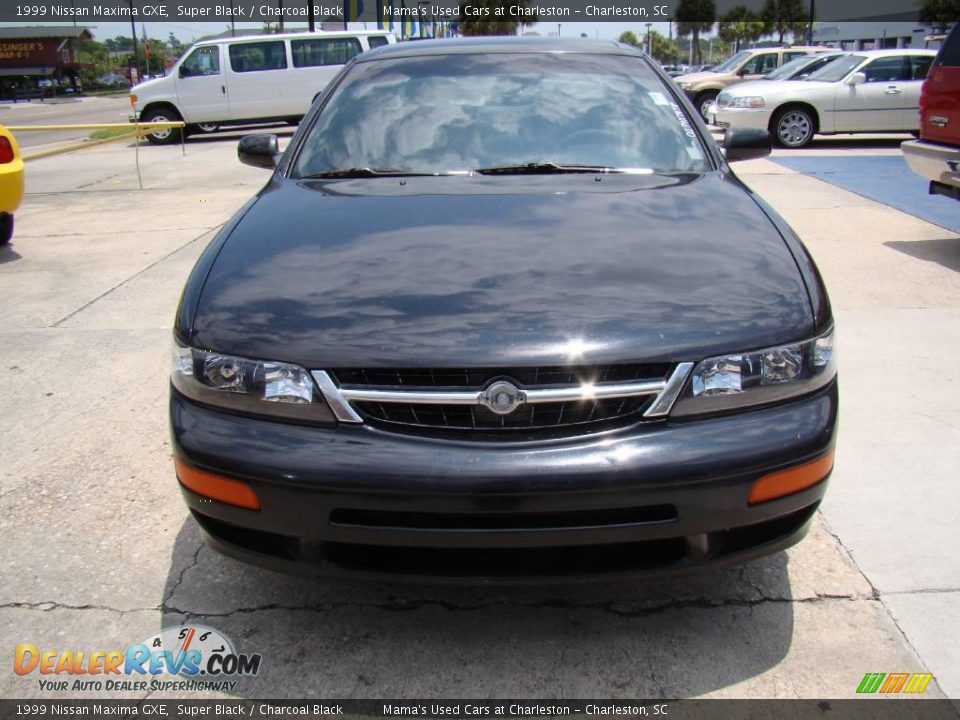 1999 Nissan Maxima GXE Super Black / Charcoal Black Photo #3