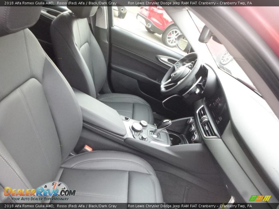 2018 Alfa Romeo Giulia AWD Rosso (Red) Alfa / Black/Dark Gray Photo #15