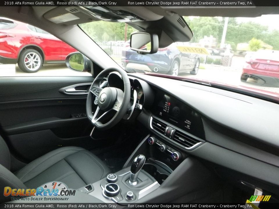 2018 Alfa Romeo Giulia AWD Rosso (Red) Alfa / Black/Dark Gray Photo #16