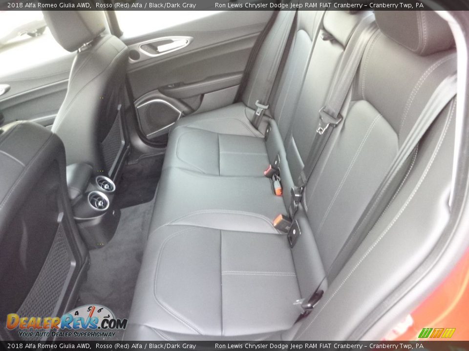 2018 Alfa Romeo Giulia AWD Rosso (Red) Alfa / Black/Dark Gray Photo #17