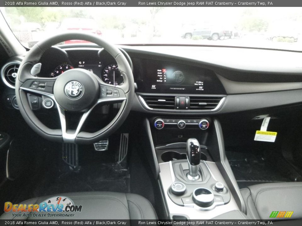 2018 Alfa Romeo Giulia AWD Rosso (Red) Alfa / Black/Dark Gray Photo #19
