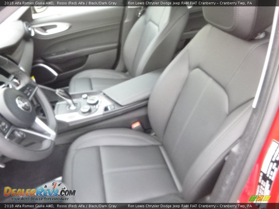 2018 Alfa Romeo Giulia AWD Rosso (Red) Alfa / Black/Dark Gray Photo #21