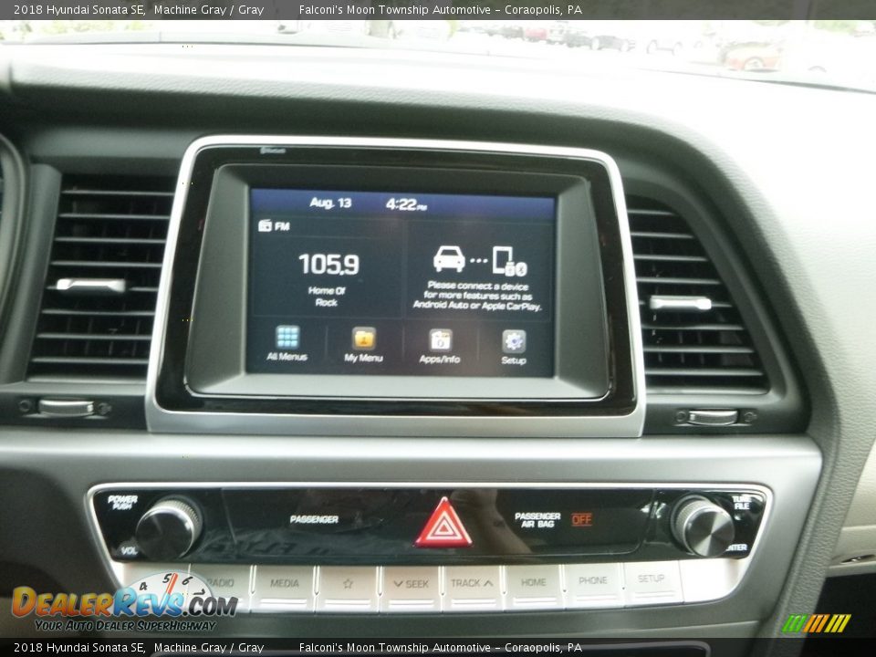 2018 Hyundai Sonata SE Machine Gray / Gray Photo #14