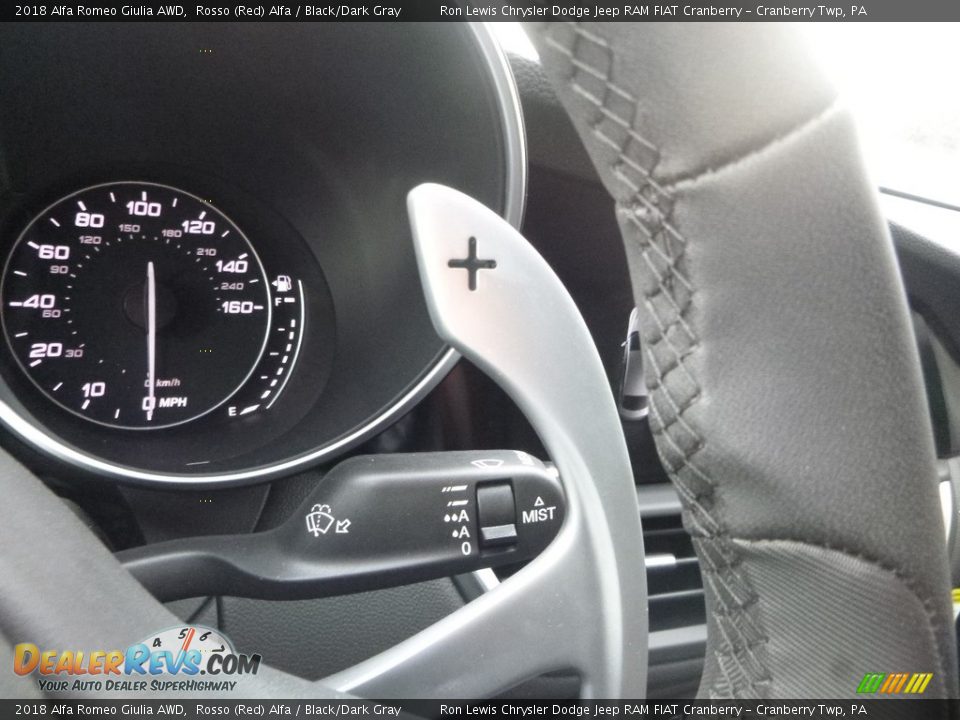 2018 Alfa Romeo Giulia AWD Rosso (Red) Alfa / Black/Dark Gray Photo #26