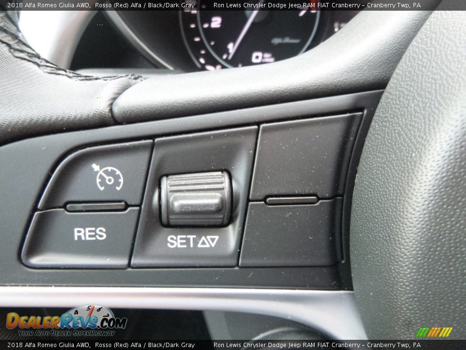 2018 Alfa Romeo Giulia AWD Rosso (Red) Alfa / Black/Dark Gray Photo #27