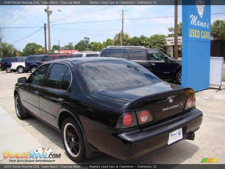 1999 Nissan Maxima GXE Super Black / Charcoal Black Photo #7