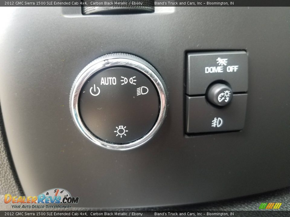 2012 GMC Sierra 1500 SLE Extended Cab 4x4 Carbon Black Metallic / Ebony Photo #11