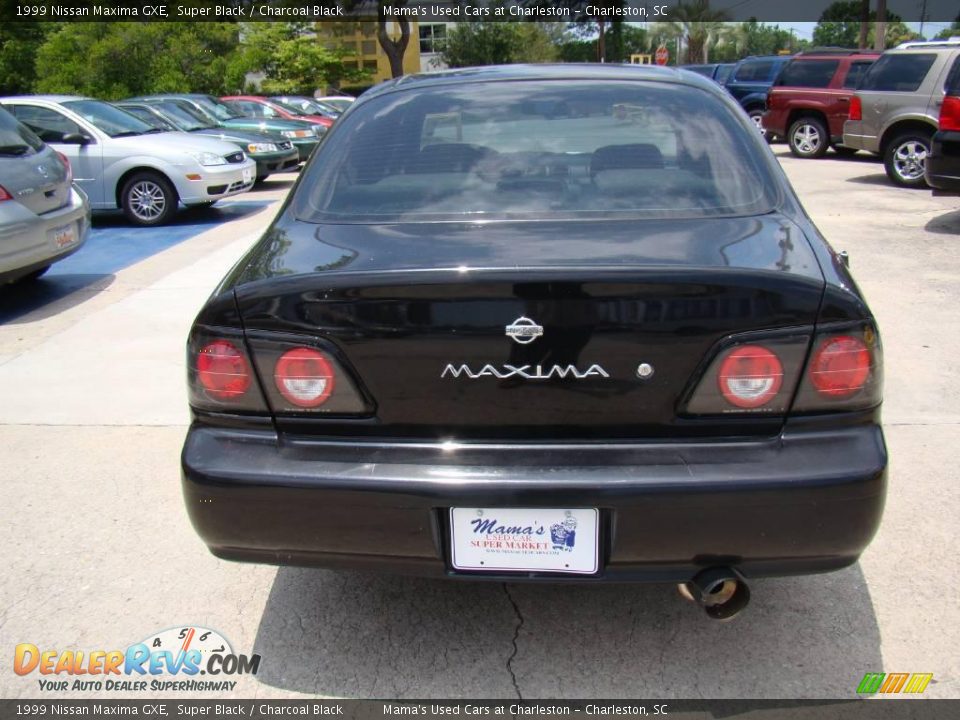 1999 Nissan Maxima GXE Super Black / Charcoal Black Photo #8