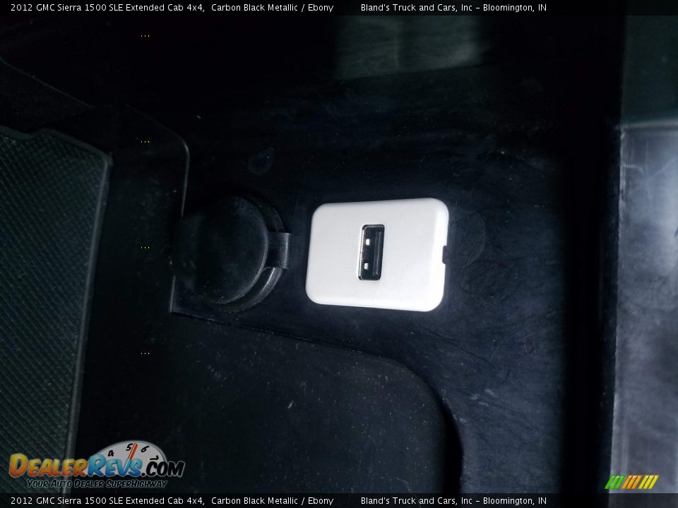 2012 GMC Sierra 1500 SLE Extended Cab 4x4 Carbon Black Metallic / Ebony Photo #25