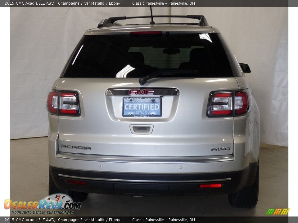 2015 GMC Acadia SLE AWD Champagne Silver Metallic / Ebony Photo #3