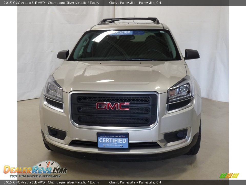 2015 GMC Acadia SLE AWD Champagne Silver Metallic / Ebony Photo #4
